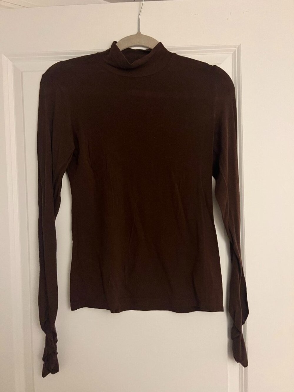 Scotch & Soda Maison Scotch Brown Mock Neck Top